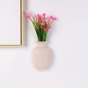 ピンク-クリエイティブレジンサクションカップ壁掛けソフト花瓶トイレ壁冷蔵庫9x13cm、1個 の画像