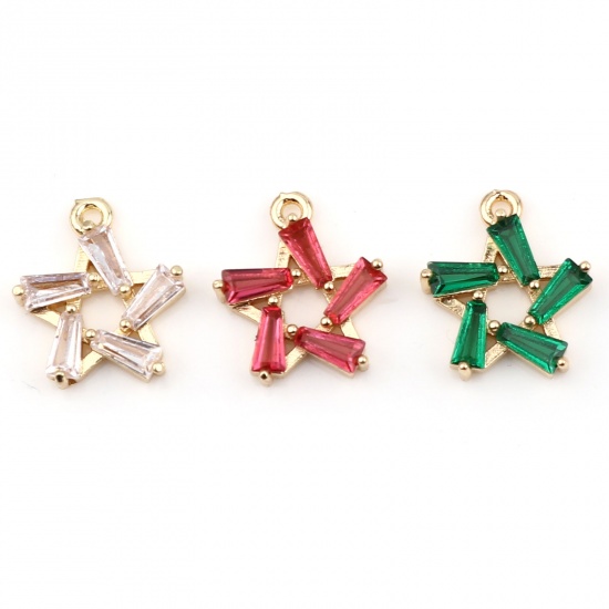 Picture of Brass & Glass Galaxy Charms Star                                                                                                                                                                                                                              