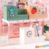 Picture of Green - PP Multifunctional Cute Pen Holder Storage Box Office Student Stationery 15.8x7.4x10.1cm, 1 Piece