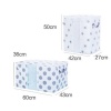Immagine di White - Small Dot Household Non-Woven Moisture-Proof Clothes Quilt Storage Bag With Handle 42x27x50cm, 1 Piece