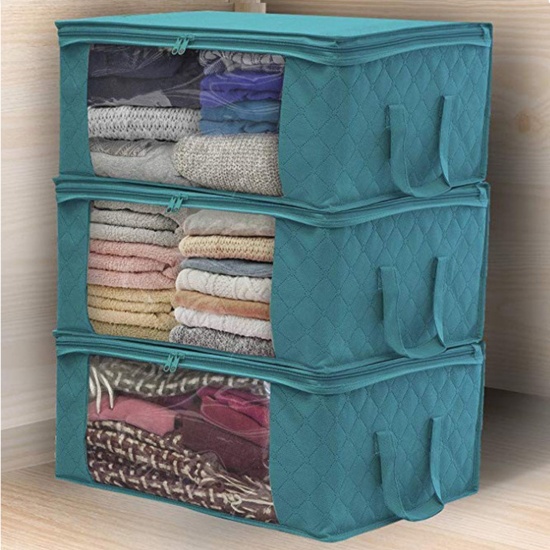 Изображение Household Non-Woven Moisture-Proof Clothes Quilt Storage Bag With Handle