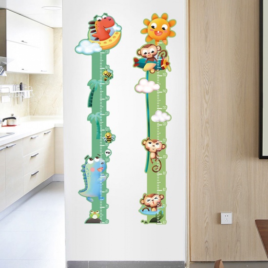 Picture of PVC Children's Room Cute Animal Height Sticker Home Decoration