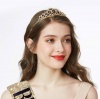 Image de Fournitures de fête de strass de couronne brillante de ruban d'anniversaire de fille