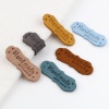 Picture of PU Leather Label Tags Irregular Faux Suede
