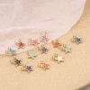 Picture of Zinc Based Alloy Charms Star Multicolor Initial Alphabet/ Capital Letter Enamel