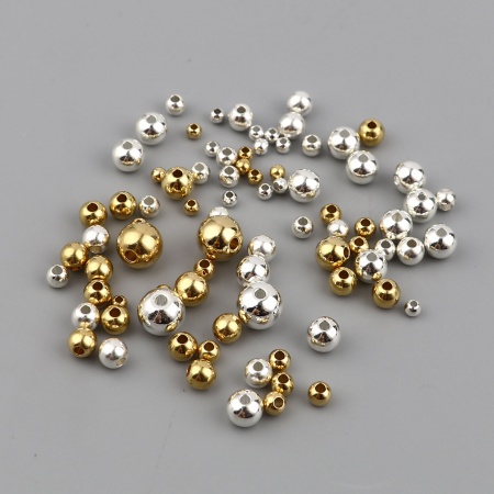 Perles en Laiton Rond 100 Pcs