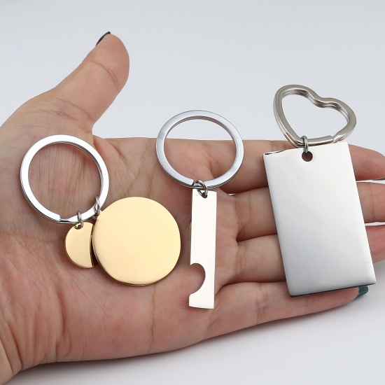 Picture of Stainless Steel Keychain & Keyring Blank Stamping Tags
