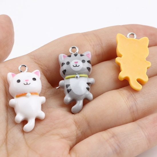 Picture of Resin Charms Cat Animal 10 PCs