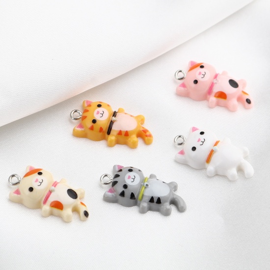 Picture of Resin Charms Cat Animal 10 PCs