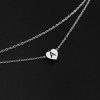 Picture of Stainless Steel Multilayer Layered Anklet Silver Tone Heart Initial Alphabet/ Capital Letter