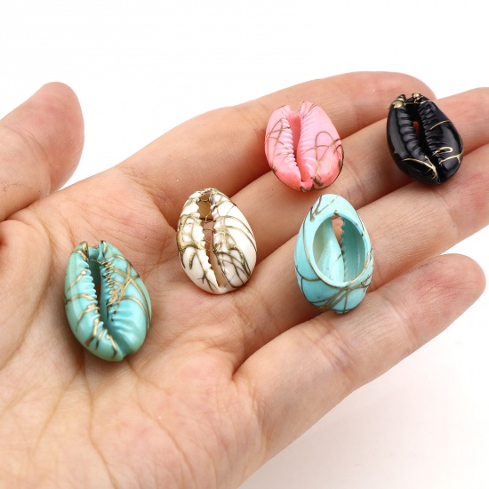 Picture of Natural Shell Charms Shell Dyed