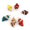 Picture of Natural Shell Pendants Conch/ Sea Snail Dyed