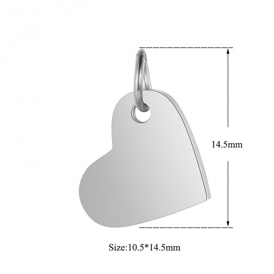 Picture of Stainless Steel Charms Heart