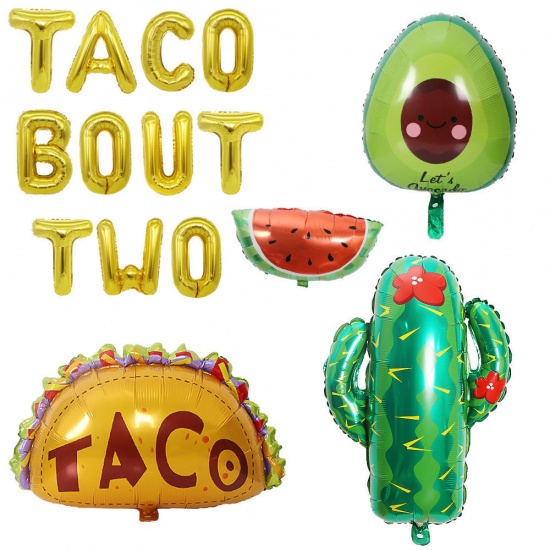Picture of Green - Avocado Mexican Aluminium Foil Balloon Party Decorations, 1 Piece