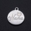 Immagine di Acciaio Inossidabile Charms Tondo 5 Pz