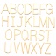 Imagen de Acero Inoxidable Colgantes Letras 2 Unidades