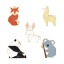 Picture of Origami Pin Brooches Koala Animal Gray Enamel 31mm x 23mm, 1 Piece
