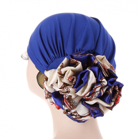 Immagine di Fuchsia - Women's Turban Hat Beanie Cap Flower M（56-58cm）, 1 Piece