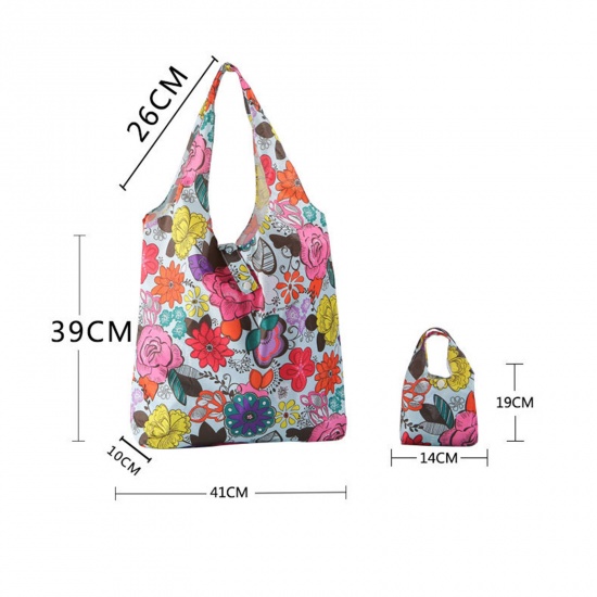 Immagine di Oxford Fabric Portable Foldable Large Capacity PVC Storage Shopping Bag