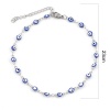 Picture of Stainless Steel Religious Anklet Enamel Round Evil Eye