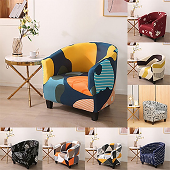 Immagine di Dark Gray - Printed Elastic Single Sofa Cover Home Textile, 1 PCs