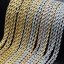 Imagen de Acero Inoxidable Cadena Trenzada Collares 1 Unidad