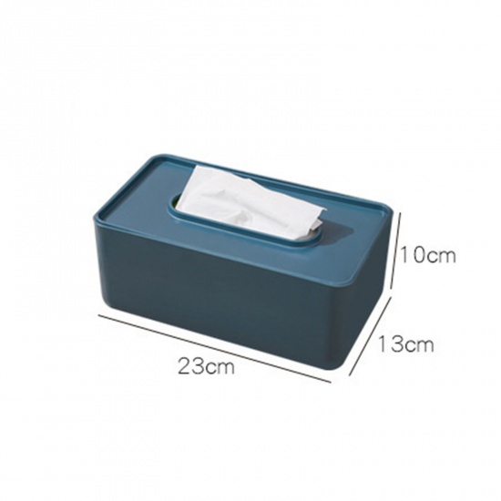 Immagine di White - PP Tissue Box Solid Color Household Supplies 23x13x10cm, 1 Piece