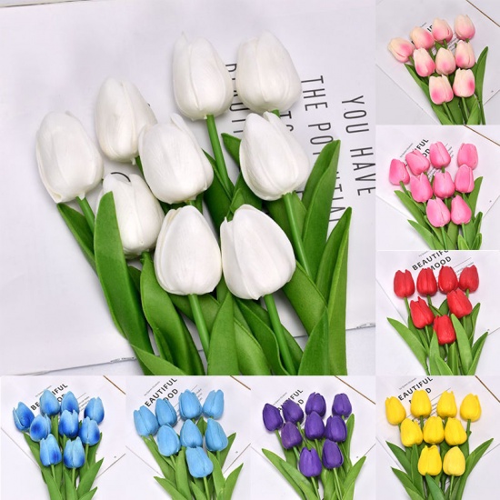 Picture of Faux Silk Simulation Tulip Flower For Wedding Home Decoration