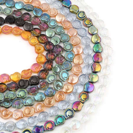 Glass Pearl Bead Sets, Ocean Mix, Eco-Friendly, Round, Dyed, Mixed Color,  8mm, Hole: 0.7~1.1mm, about 200pcs/box.