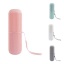 Picture of Gray - PP Multifunctional Large-capacity Toothbrush Box Portable Storage Cup 19.6x6cm, 1 Piece