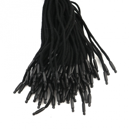 Picture of Cotton Label Cord Rope Black 20.5cm , 200 PCs