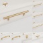 Imagen de Black - Aluminum Alloy Modern Simple Handles Pulls Knobs For Drawer Cabinet Furniture Hardware 106mm long, 1 Piece