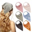 Bild von Rosa - Damen Blumendruck Staubdichtes dreieckiges elastisches Haar Stirnband Kopftuch Turban Bandanas 50 cm lang, 1 Stück