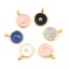 Picture of Zinc Based Alloy Galaxy Charms Round Enamel 10 PCs