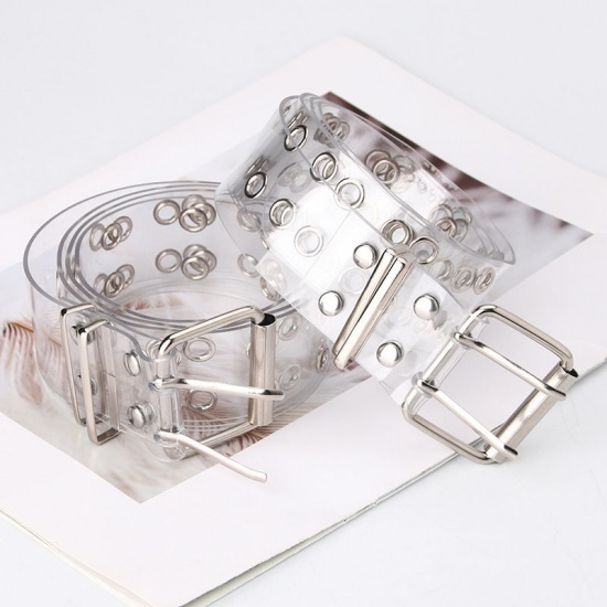 Immagine di Transparent - Punk Style Chain PVC Belt Waistband Clothing Accessories 115x4cm, 1 Piece