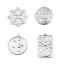 Immagine di Ottone Charms 18K Vero Platino Placcato Trasparente Strass 1 Pz