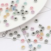 Picture of Acrylic Beads Flat Round Multicolor Pentagram Star Pattern About 7mm Dia., Hole: Approx 1.5mm, 500 PCs