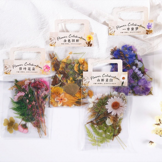 Picture of Purple - Flower Plant PET DIY Scrapbook Stickers 9x14cm, 1 Set