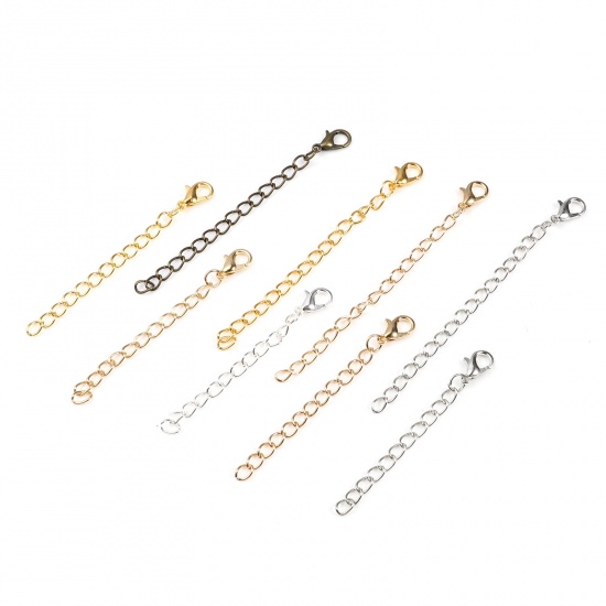 Picture of Iron Based Alloy Extender Chain For Jewelry Necklace Bracelet Multicolor 20 PCs