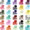 Image de Perles de Rocailles en Verre Colonne Multicolore 4mm x 3mm, Trou: Env. 1.2mm, 1 Paquet ( 5100 Pcs/Paquet)