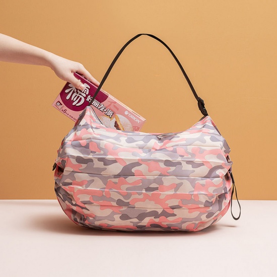 Изображение Multicolor - Nylon Travel Foldable Portable Shopping Bag 40x40cm, 1 Piece