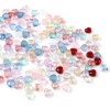 Picture of Glass Beads Heart Multicolor About 6mm x 6mm, Hole: Approx 0.8mm, 50 PCs