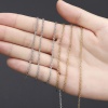 Picture of 1 M Vacuum Plating Stainless Steel Textured Chain For Handmade DIY Jewelry Making Findings Multicolor 2.8x2.3mm
