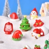 Imagen de Red - 15# Christmas Light Resin Micro Landscape Miniature Decoration 2.5x1.8cm, 1 Piece