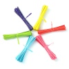 Picture of Iron Wire & PET Twist Ties Multicolor Dot Pattern 10cm x 0.4cm , 1 Packet (Approx 100 PCs/Packet)