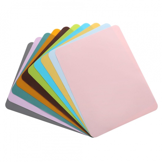Image de Décoration de tapis de table d'isolation de coussin de bol de tapis de tasse de silicone de rectangle