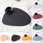 Image de Peachy Beige - Tapis de tasse en simili cuir PVC Goutte Tapis de table isolant pour bol tapis de décoration 44.5x34.5cm, 1 Pièce