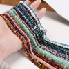 Image de Perles en Gemme ( Naturel ) Rond Multicolore A Facettes 37cm - 36cm long, 1 Enfilade