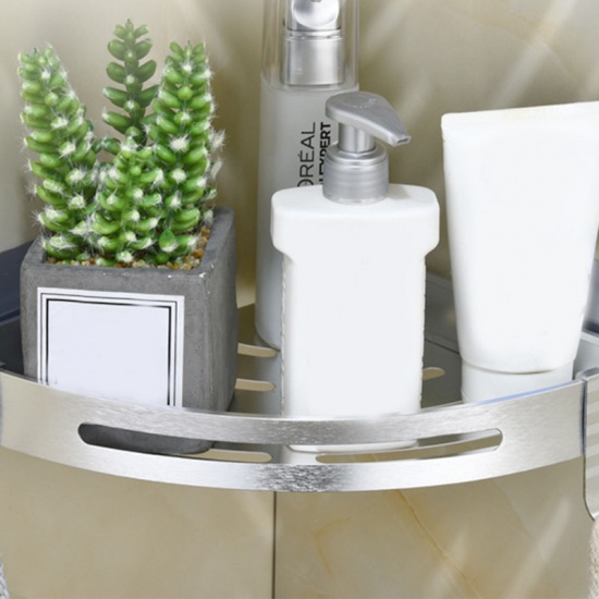 Immagine di Space Aluminum Wall-mounted Rectangle Bathroom Shelf