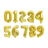 Image de Rose - Numéro de papier d'aluminium " 9 " Décorations de fête d'anniversaire ballon 40 cm de long, 1 pièce